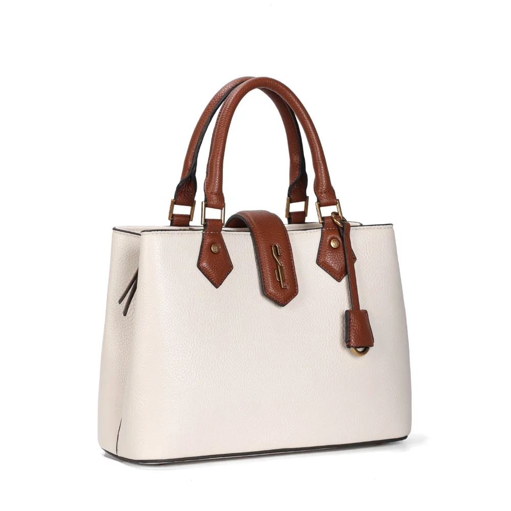 Bolsa Tote Grande Floater Marfim Alça Transversal - vista 2 de 3