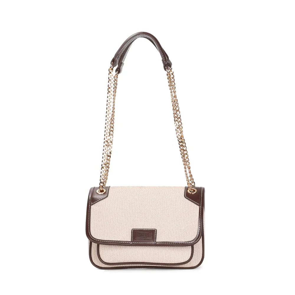 Bolsa Canvas Bege Alça de Ombro - vista 1 de 3