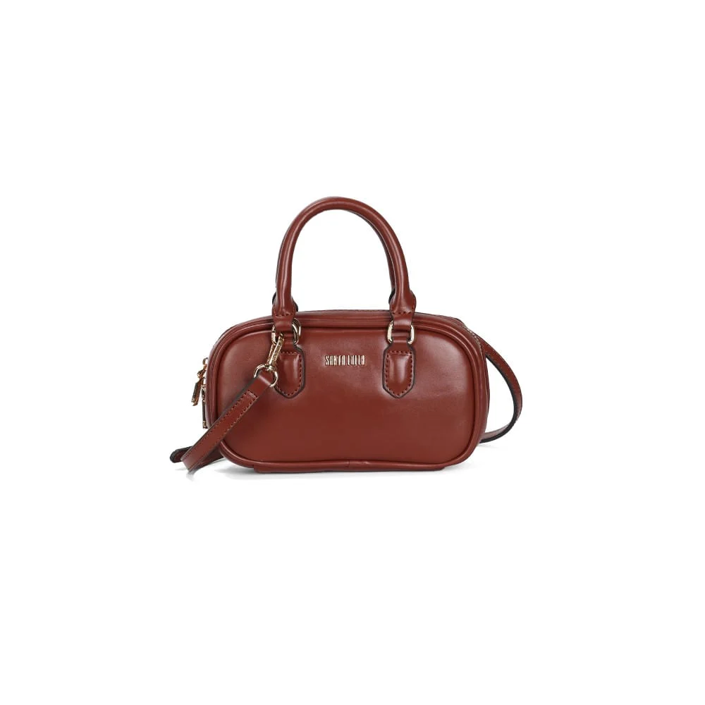 Bolsa Pequena Soft Transversal Marrom - vista 1 de 3