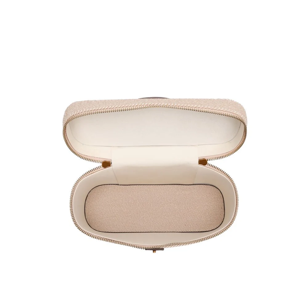Bolsa Frasqueira Canvas Transversal Bege - vista 5 de 5