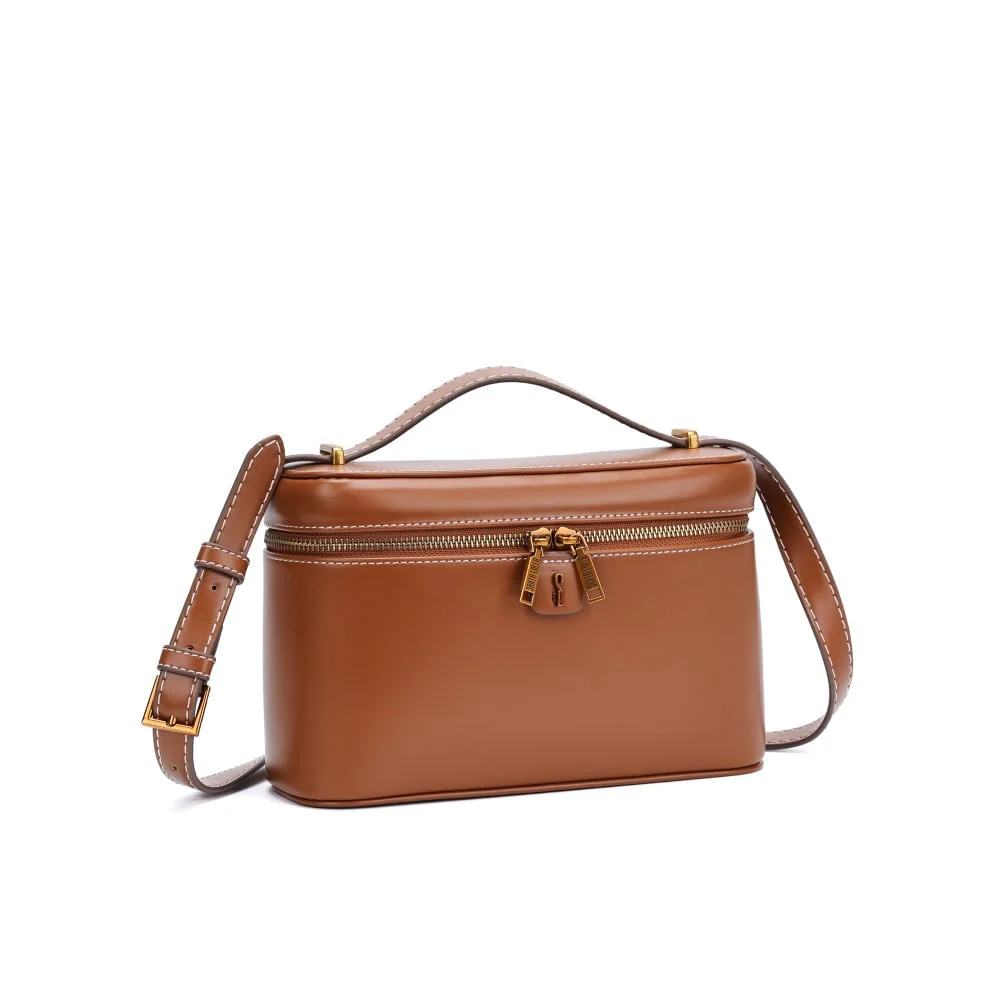 Bolsa Frasqueira Soft Transversal Caramelo - vista 2 de 5