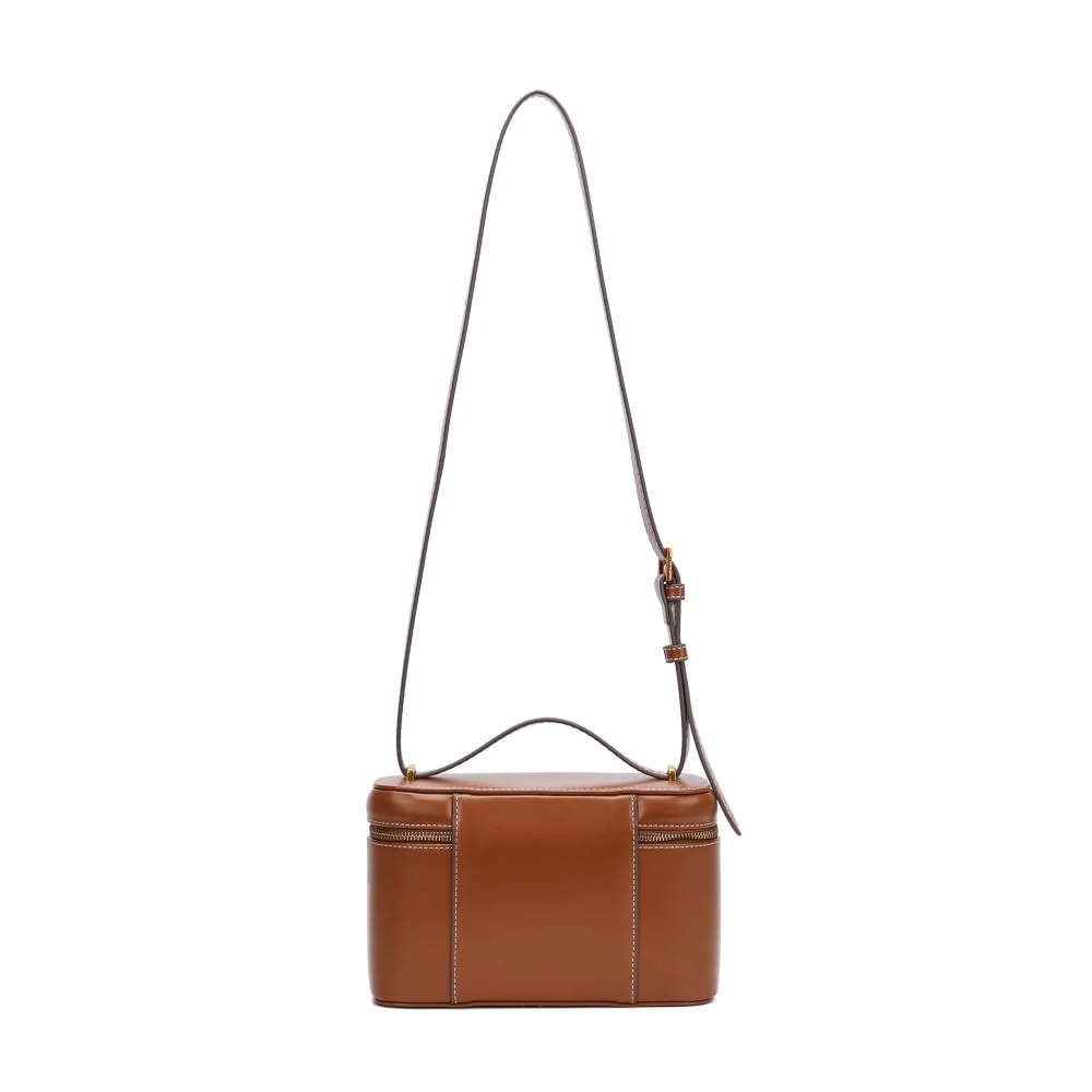 Bolsa Frasqueira Soft Transversal Caramelo - vista 3 de 5