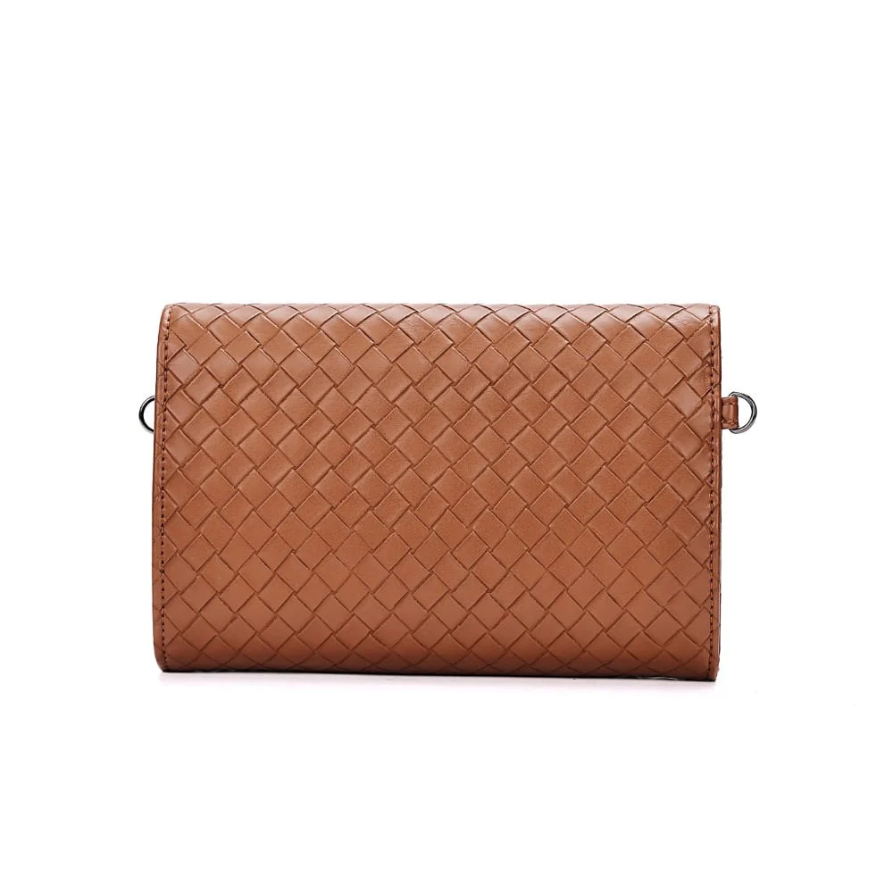 Bolsa Carteira Alça Transversal Soft Marrom Camelo - vista 5 de 7