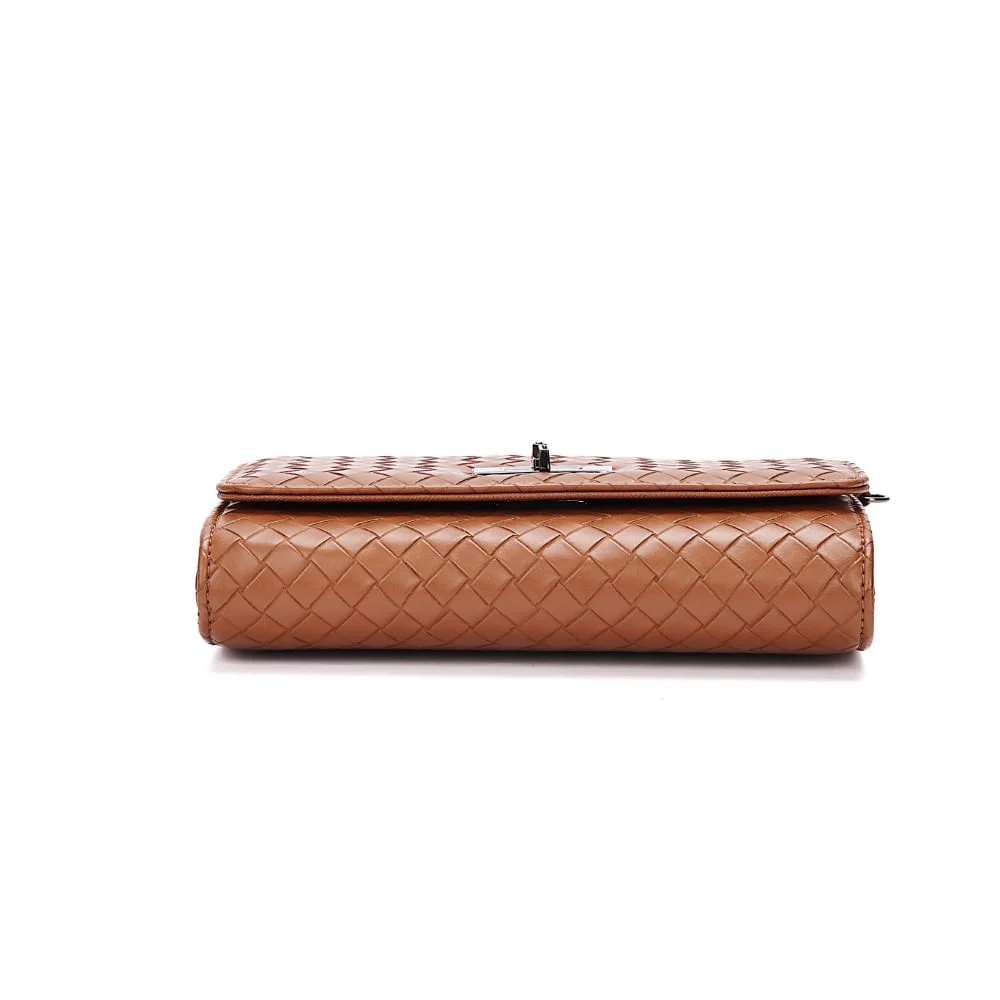 Bolsa Carteira Alça Transversal Soft Marrom Camelo - vista 6 de 7