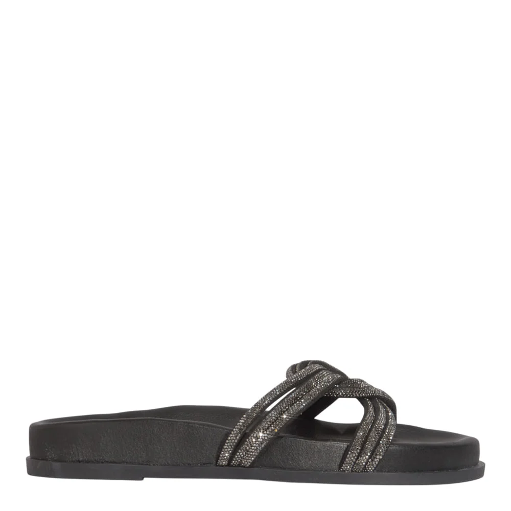 Papete Napa Soft Brilho Strass Preta - vista 1 de 5
