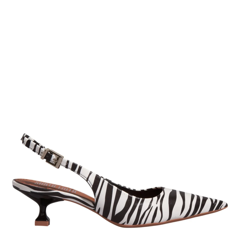 Scarpin Napa Animal Print Zebra Salto Taça - vista 1 de 3