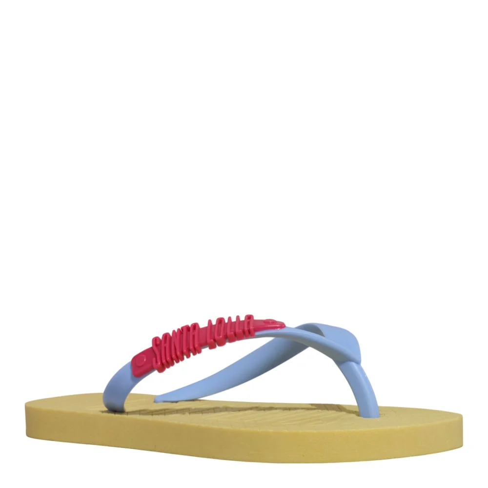 Chinelo Flip Flop Infantil Borracha Amarelo - vista 2 de 4