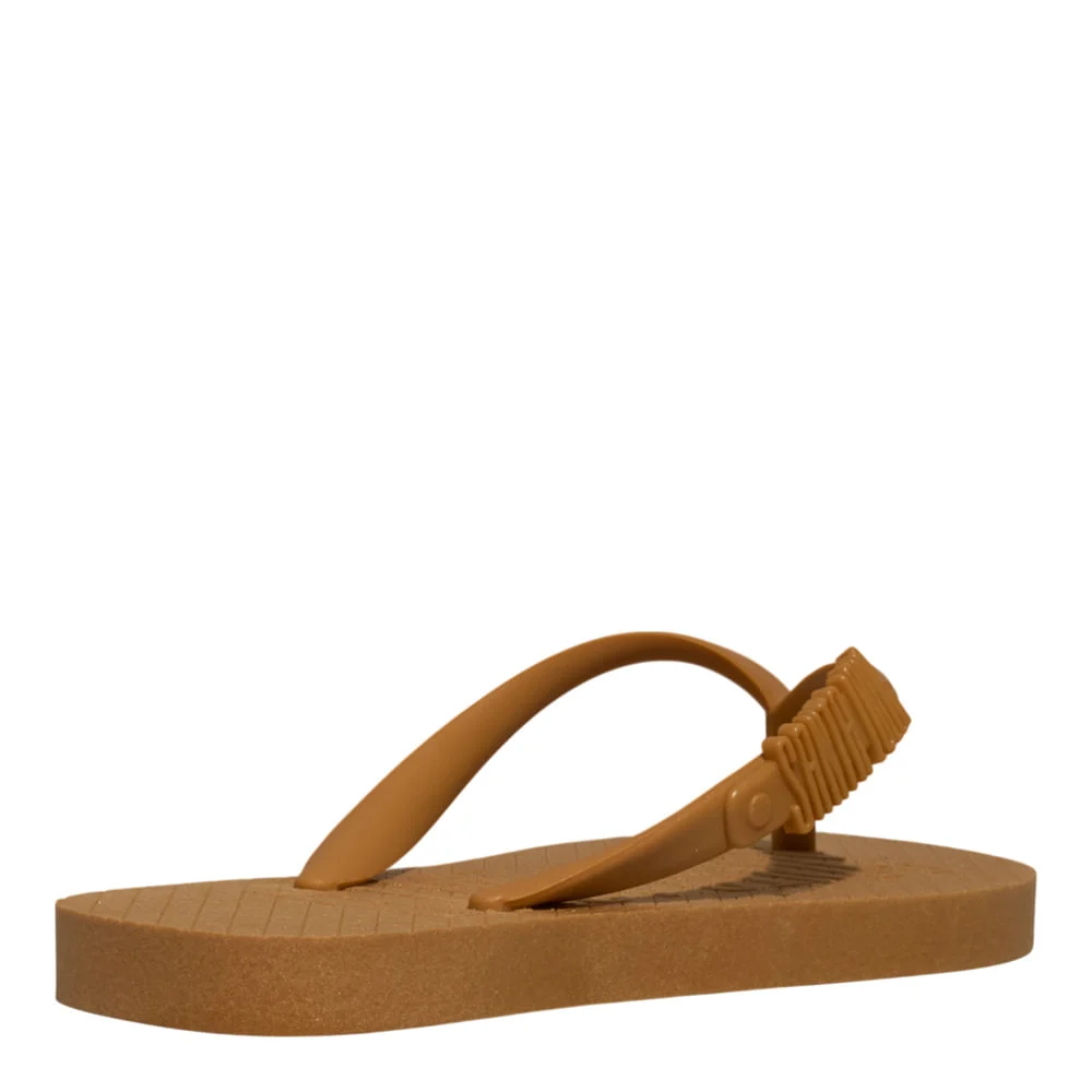Chinelo Flip Flop Infantil Borracha Bege Egido - vista 3 de 4