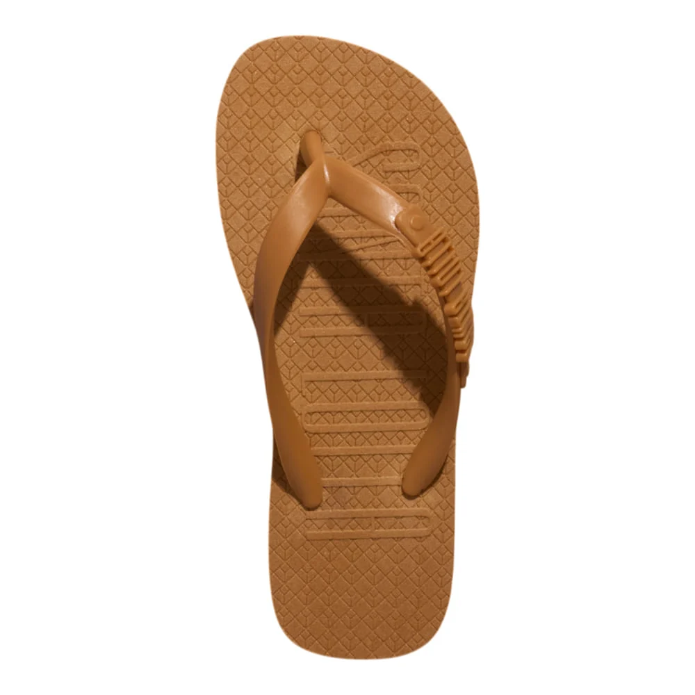 Chinelo Flip Flop Infantil Borracha Bege Egido - vista 4 de 4