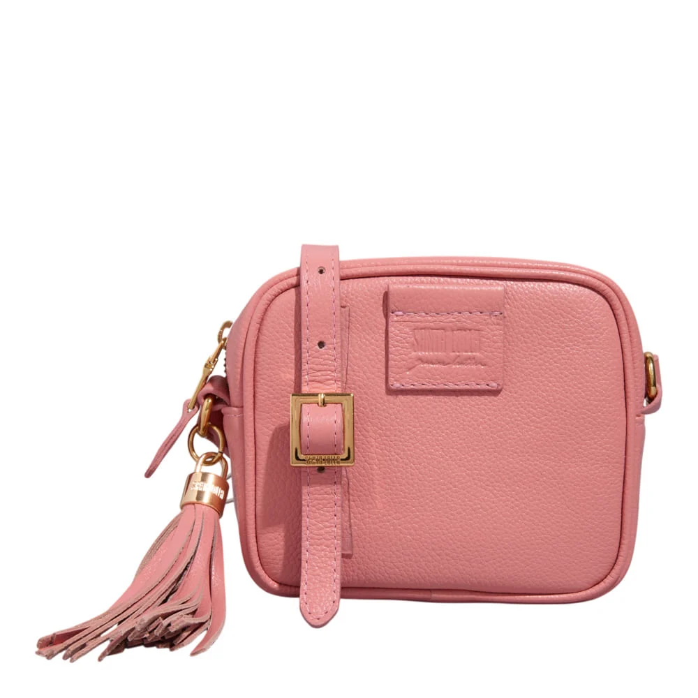 Bolsa Transversal Camera Bag Couro Floater Rosa Baby - vista 1 de 3