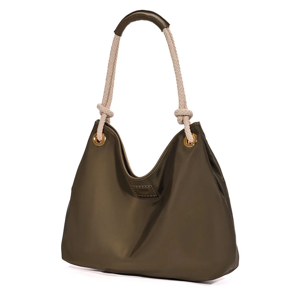 Bolsa Nylon Alça De Ombro Verde - vista 3 de 7