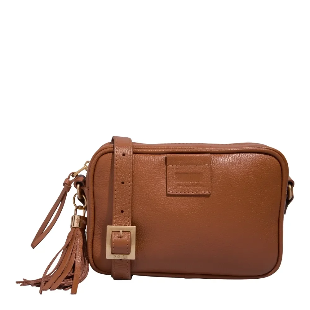 Bolsa M Couro Floater New Camelo - vista 1 de 3