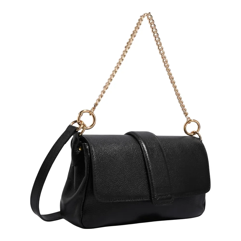 Bolsa M Couro Floater Preto - vista 2 de 3