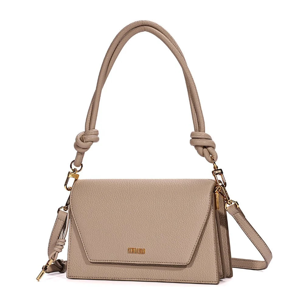 Bolsa Floater Alça De Ombro Bege Taupe - vista 3 de 7