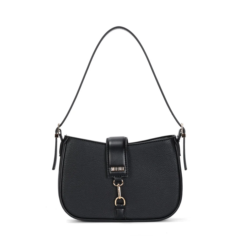Bolsa Média Floater Estruturada Preto Alça De Ombro - vista 1 de 3