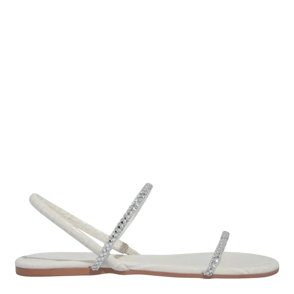 Rasteira Crocodiles Off White - vista 1 de 4