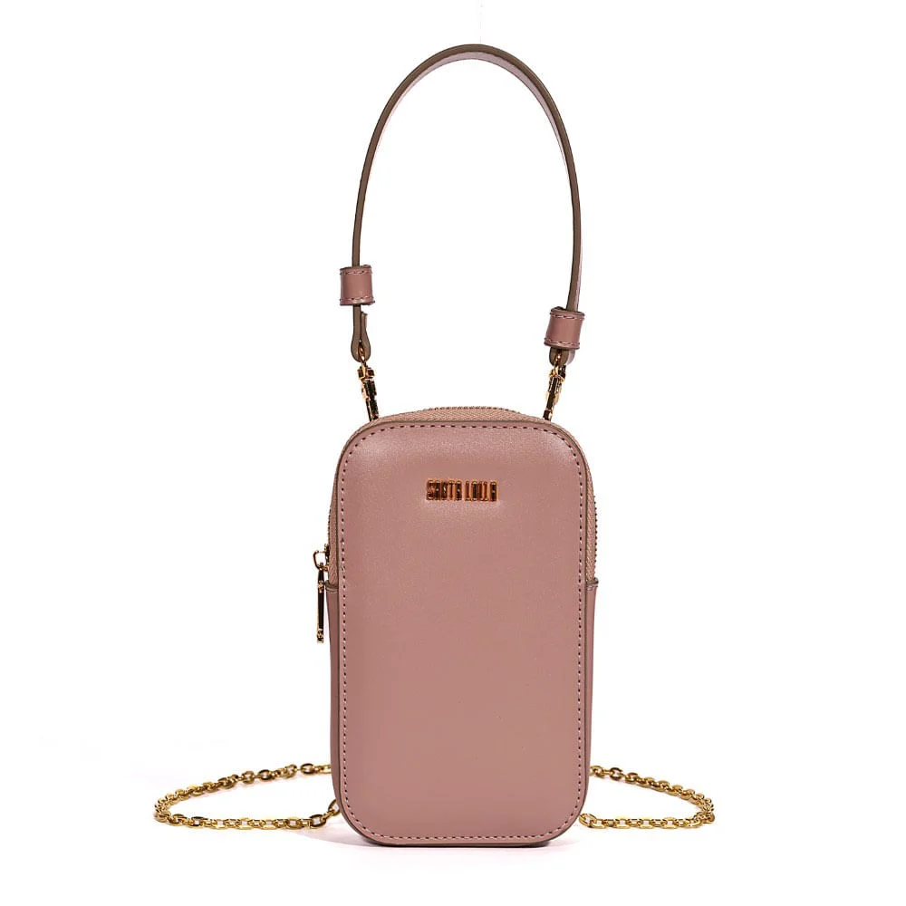 Carteira Alca Material Soft Dusty Rose - vista 1 de 7