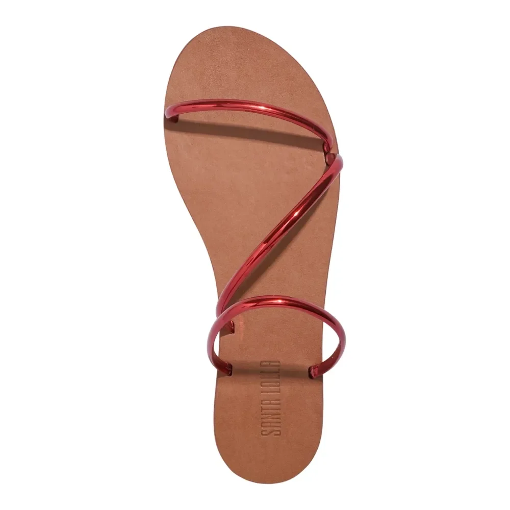 Rasteira Metallic Ultra Red - vista 4 de 4