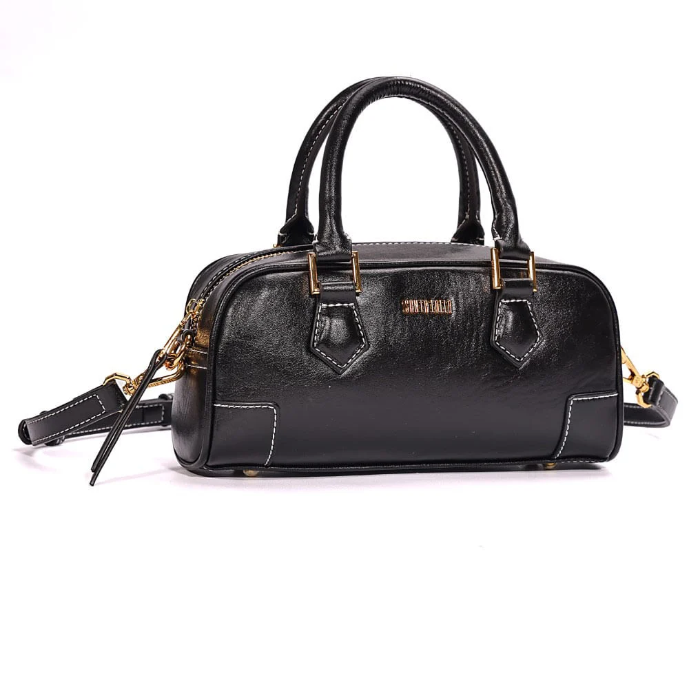 Bolsa P Material Rustico Preto - vista 2 de 8