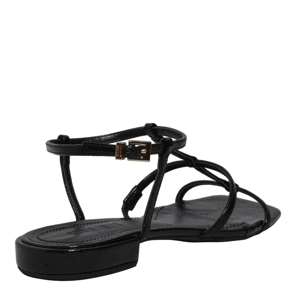 Rasteira Verniz Wetting Preto - vista 3 de 4