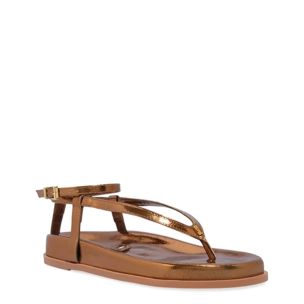 Papete Thong Crinkle Bronze Metalizado - vista 2 de 4