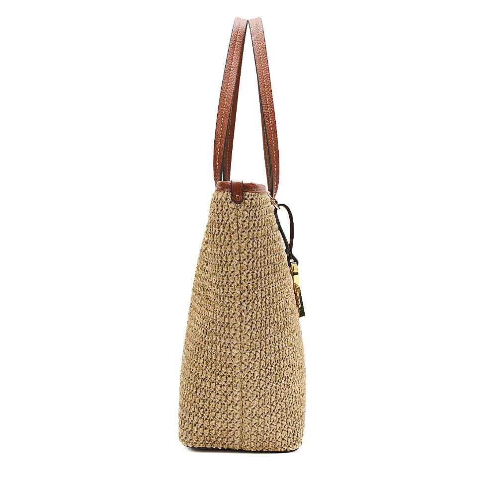 Bolsa Shopper Tramado Bege Areia - vista 4 de 7