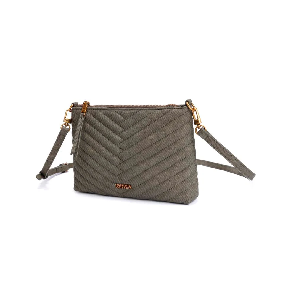 Bolsa Clutch Soft Verde Alça Transversal - vista 3 de 7