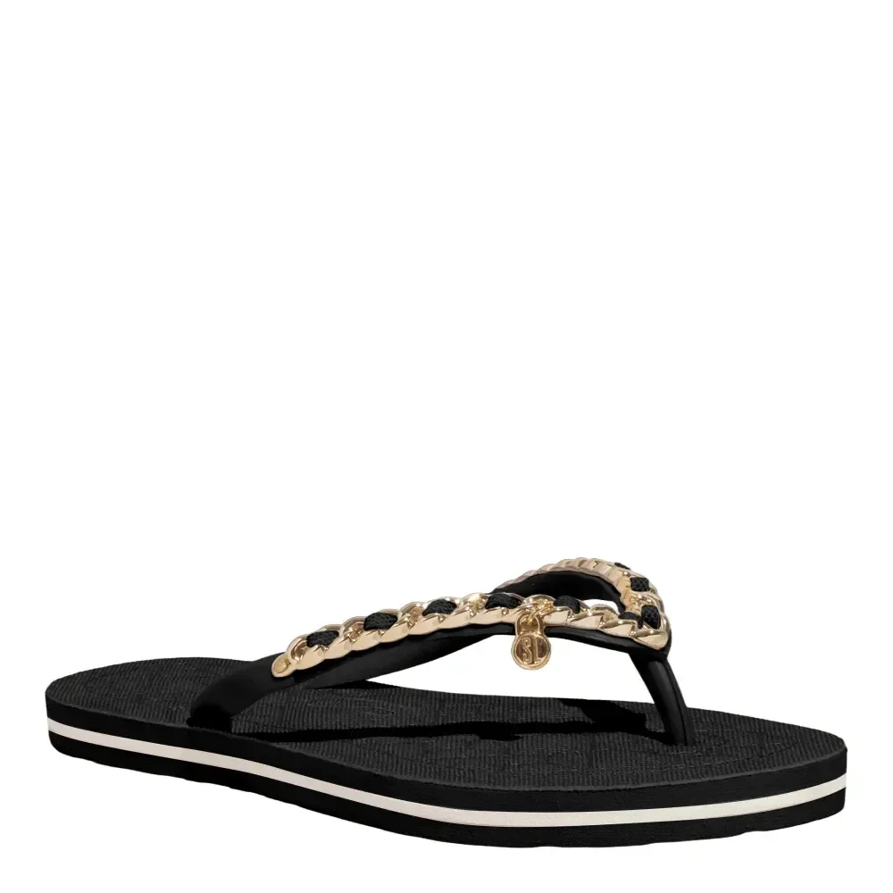 Chinelo Flip Flop Preto Corrente - vista 1 de 3