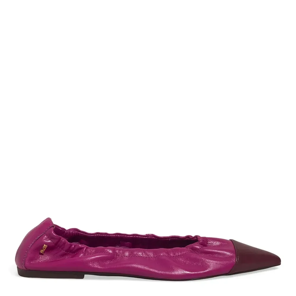 Sapatilha Couro Nobre Soft Bico Fino Rosa - vista 1 de 4