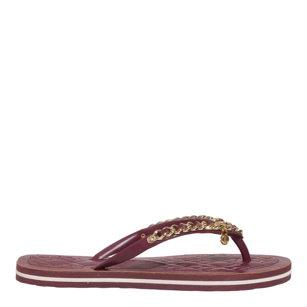 Chinelo Flip Flop Napa Madri Vermelho Bordô - vista 1 de 4