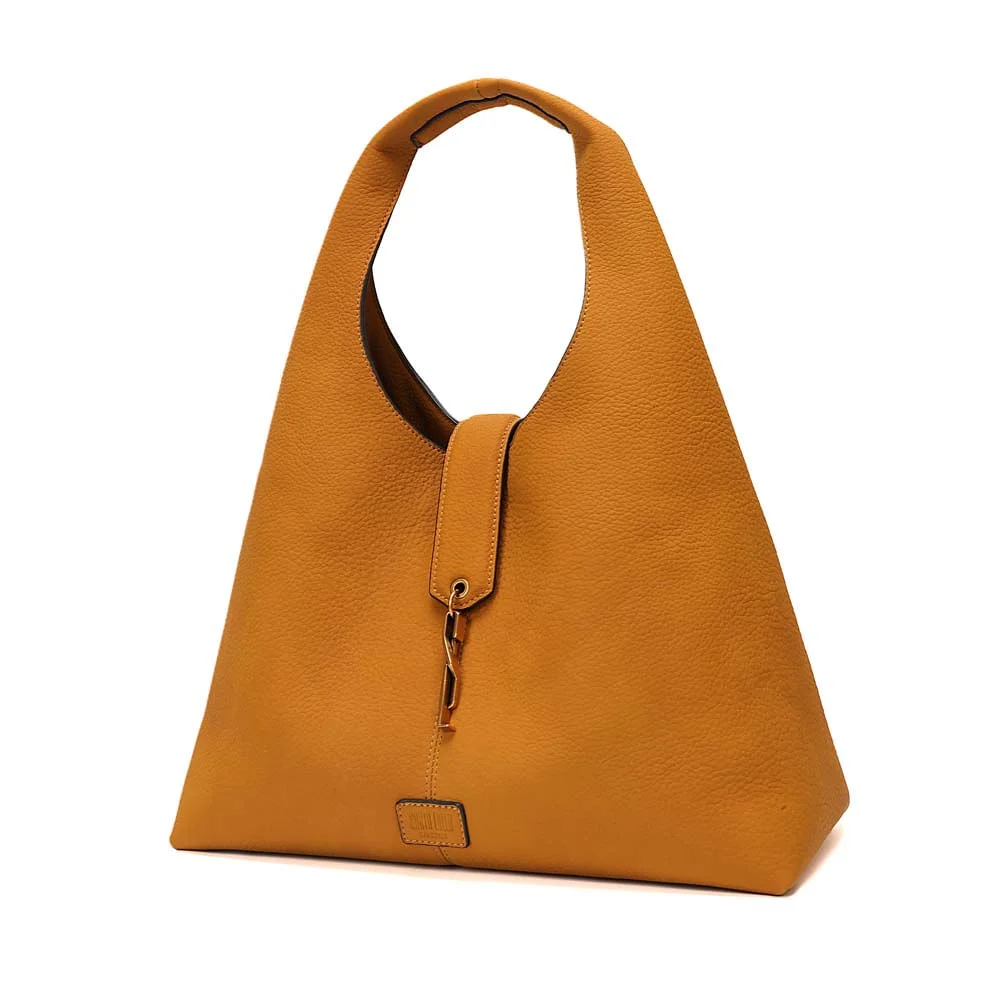 Bolsa Hobo Nobuck Caramelo Alça De Ombro - vista 3 de 8
