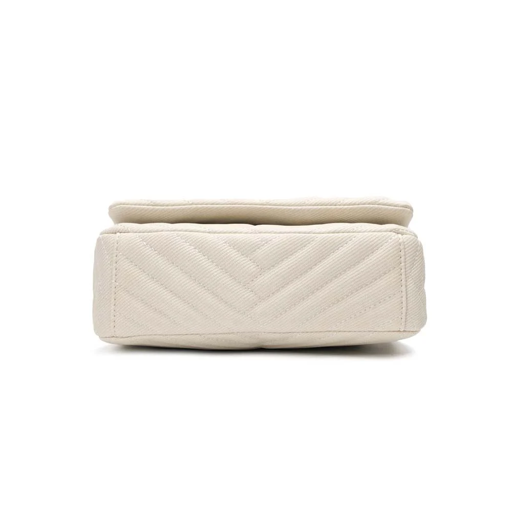 Bolsa Soft Creme Alça De Ombro Corrente - vista 6 de 7