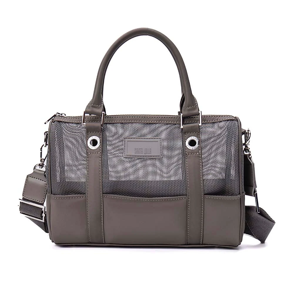 Bolsa Tote Tela Cinza Fog Alça Dupla - vista 1 de 7