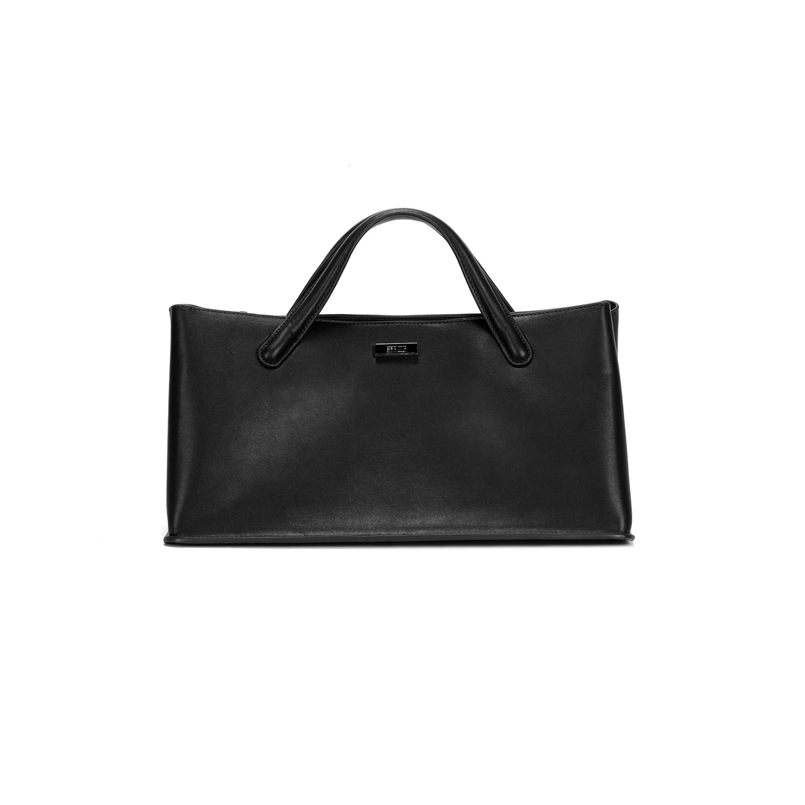 Bolsa Grande Soft Preta Alça De Mão - vista 1 de 3