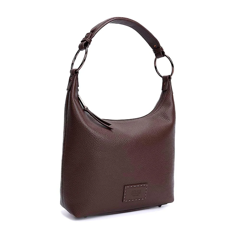 Bolsa Grande Floater Marrom Dark Alça De Ombro - vista 2 de 7