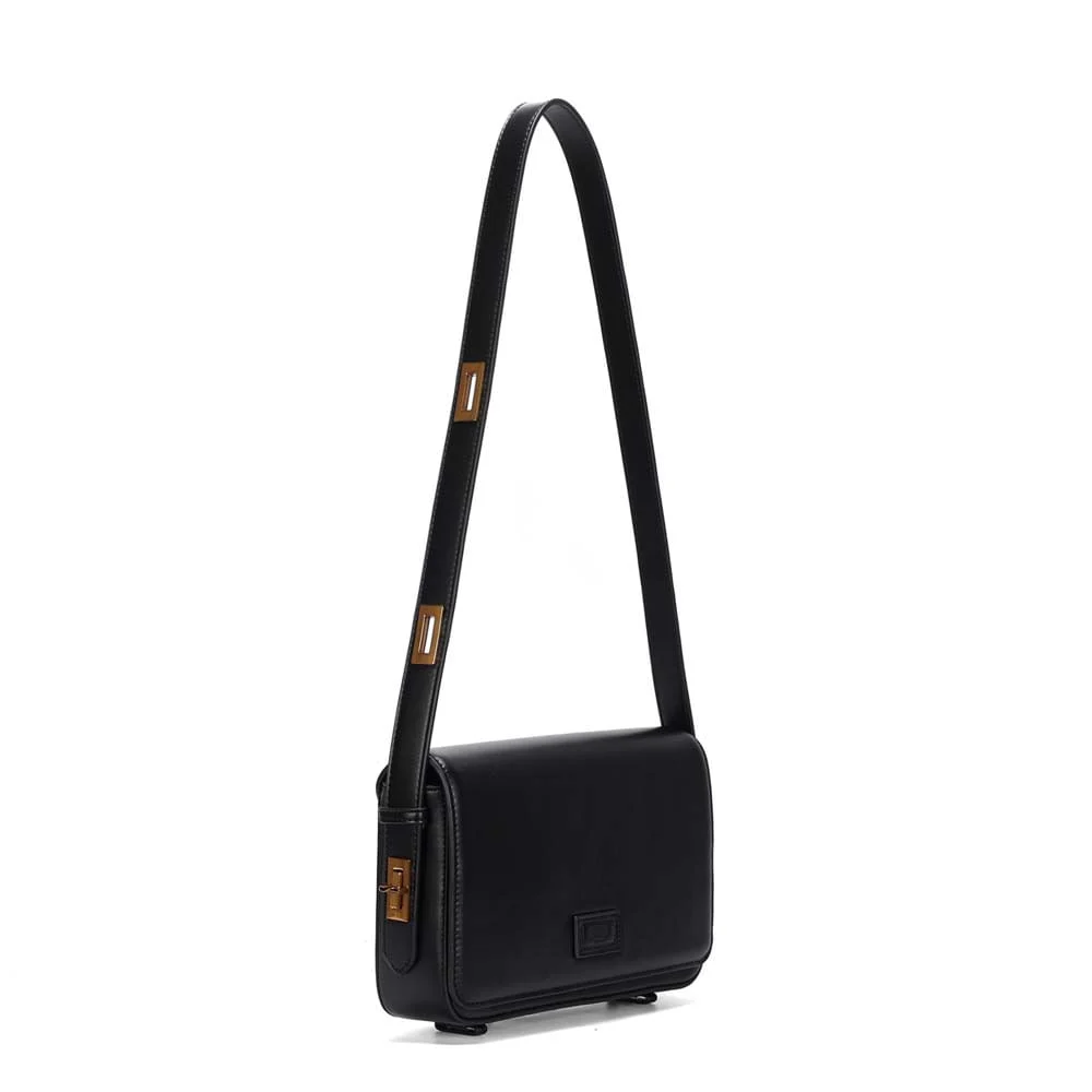 Bolsa Soft Preta Alça De Ombro - vista 2 de 4