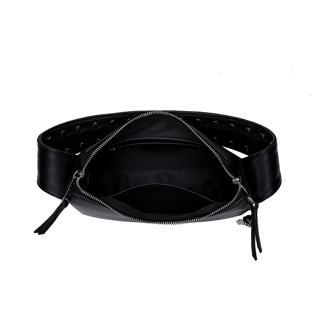 Bolsa Média Floater Preta Alça De Ombro Spikes - vista 5 de 8