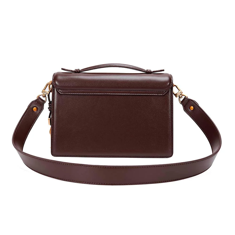 Bolsa Soft Marrom Dark Alça Transversal - vista 5 de 7