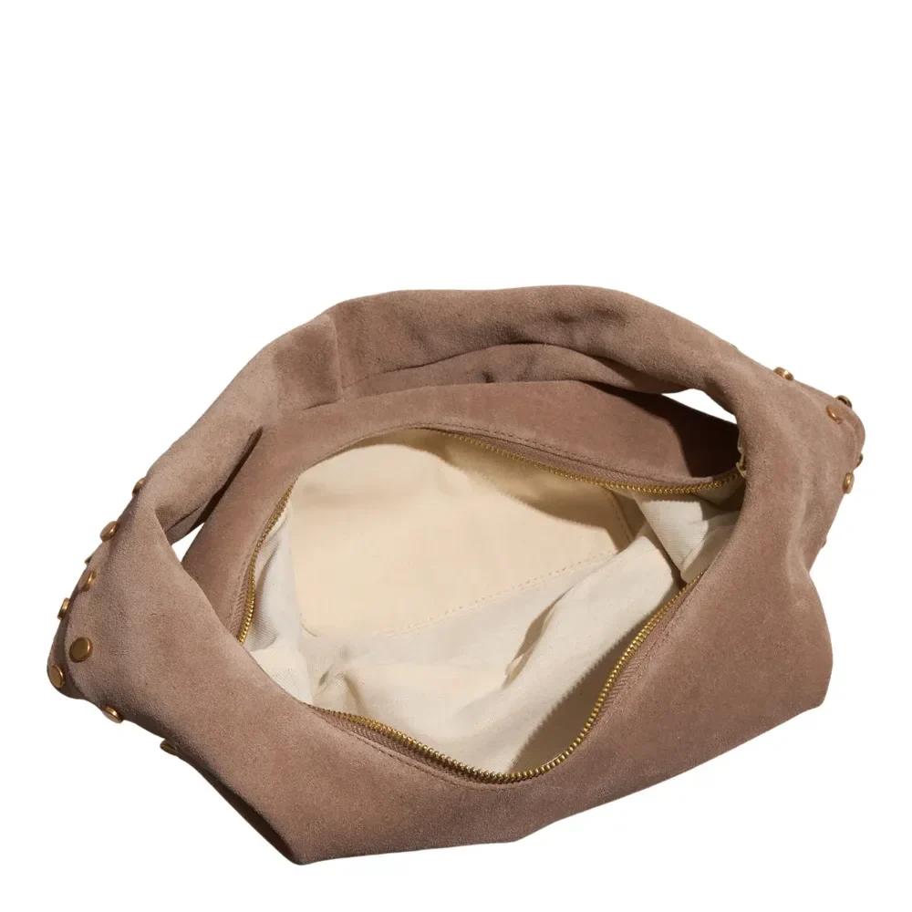 Bolsa M Couro Camurça Hot Sand - vista 3 de 3