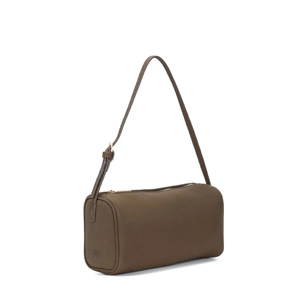 Bolsa Pequena Nobuck Verde Army Alça De Ombro - vista 2 de 3