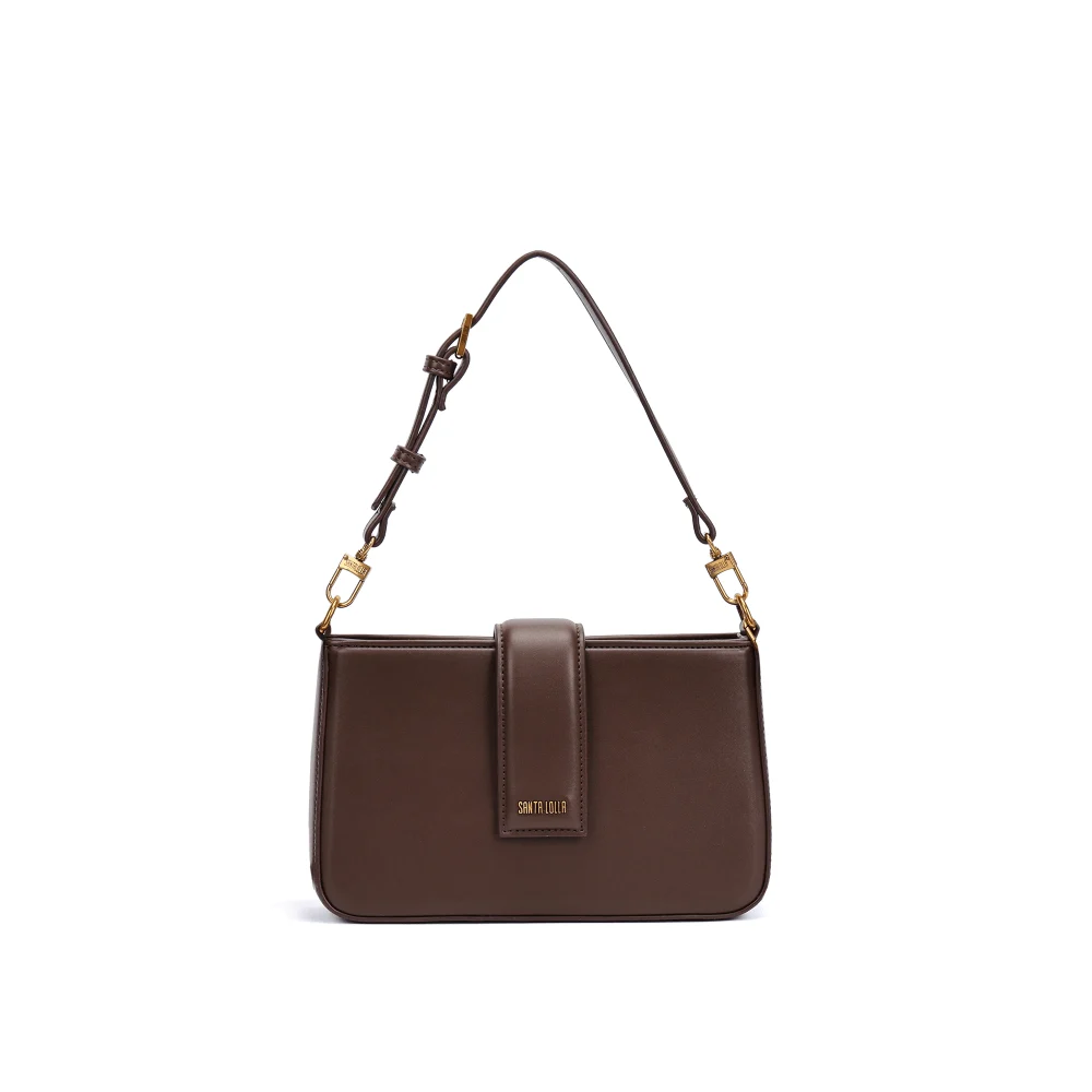 Bolsa Pequena Soft Marrom Dark Alça De Ombro - vista 1 de 5