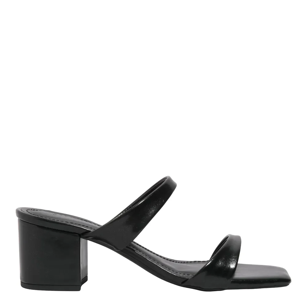 Mule Napa Madri Preto Salto Bloco Baixo - vista 1 de 3