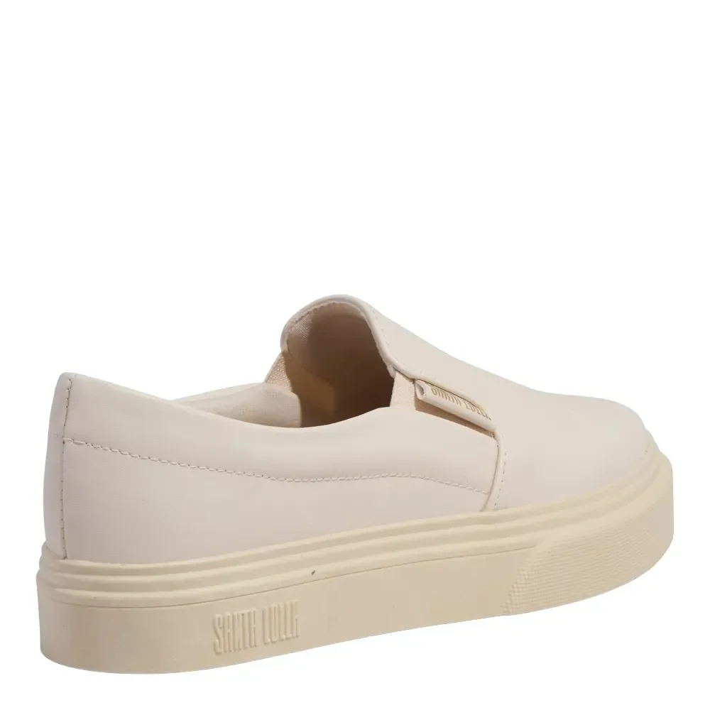 Tênis Slip On Napa Soft Bege - vista 3 de 4