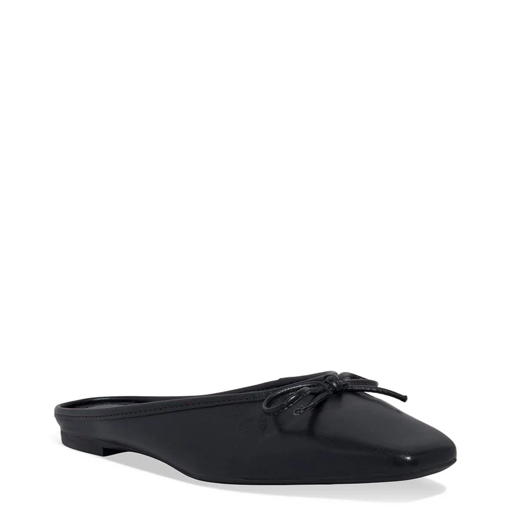 Mocassim Mule Couro Nobre Soft Preto - vista 2 de 4