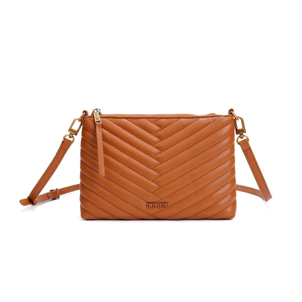 Bolsa Clutch Soft Caramelo Alça Transversal - vista 1 de 7