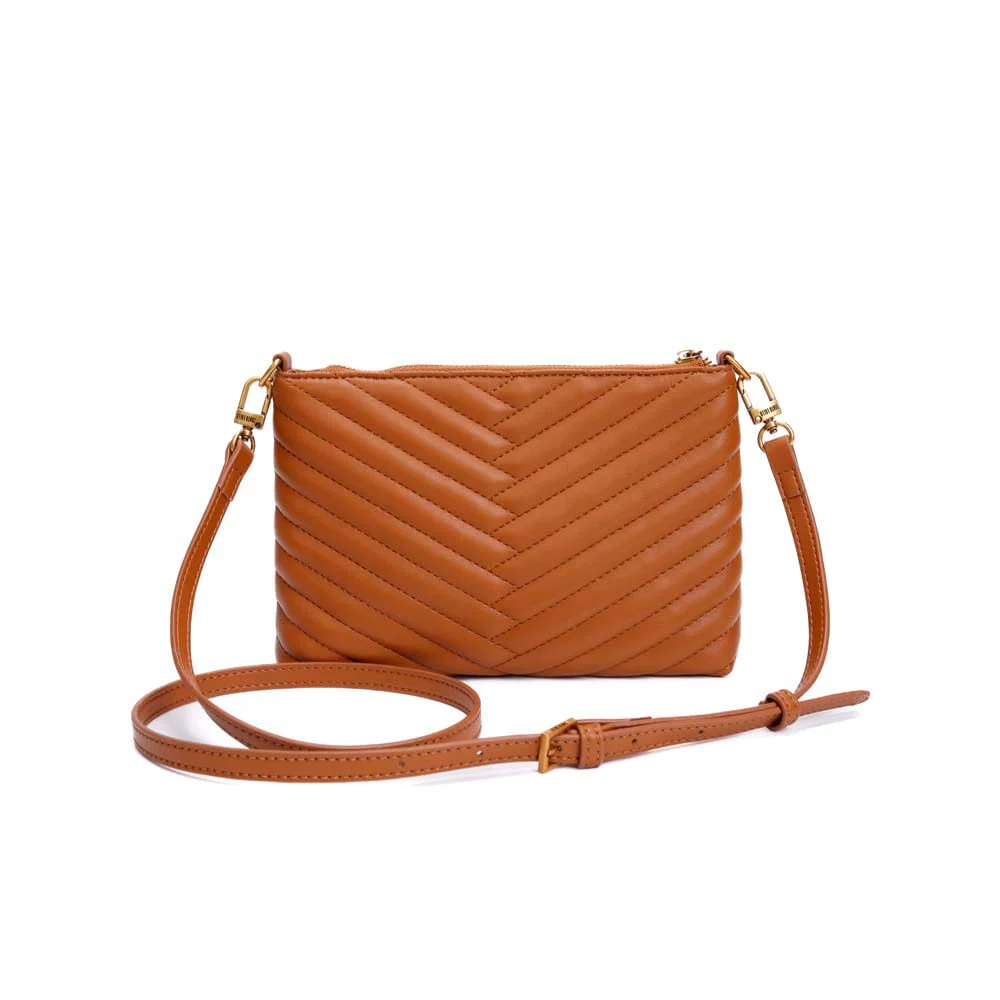 Bolsa Clutch Soft Caramelo Alça Transversal - vista 5 de 7