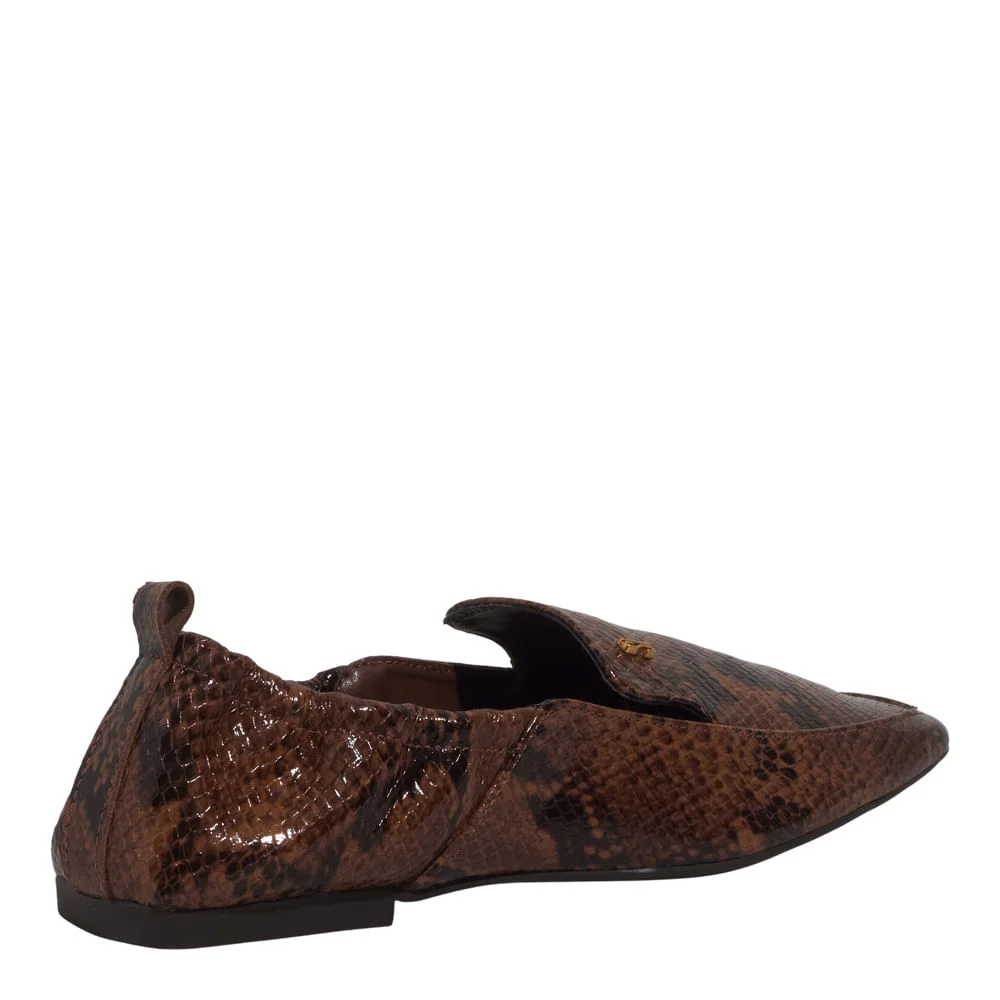 Mocassim New Snake Marrom Castanho - vista 3 de 5
