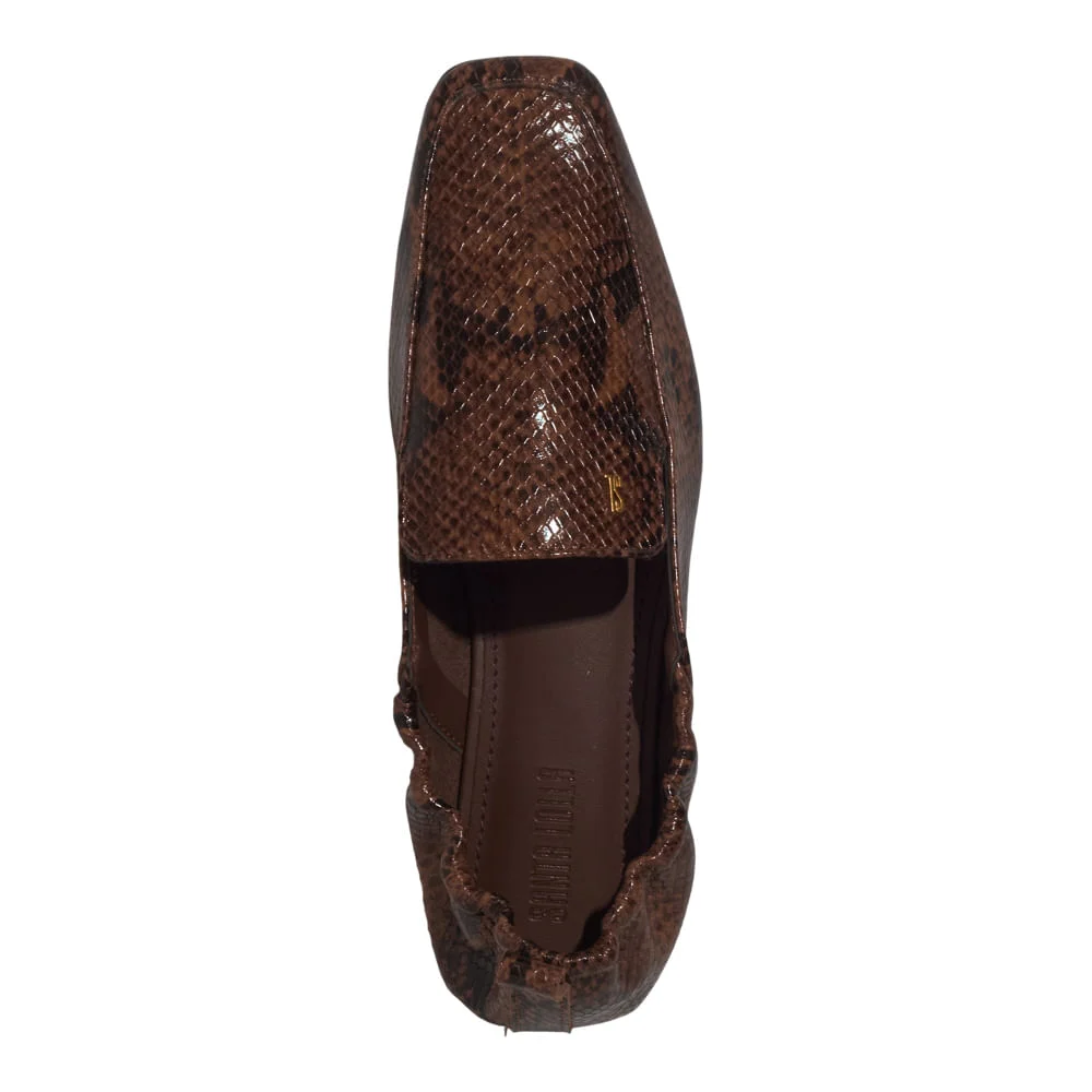 Mocassim New Snake Marrom Castanho - vista 4 de 5
