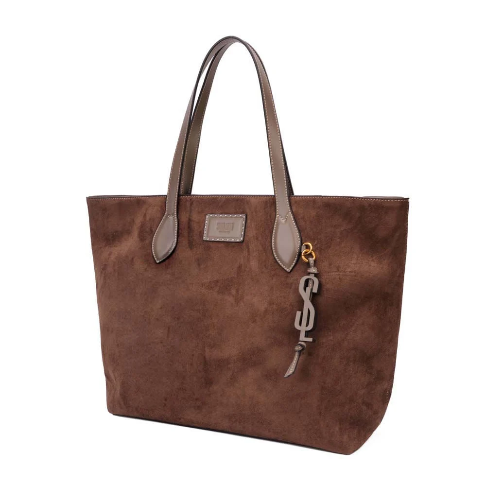 Bolsa Shopper Camurça Marrom - vista 3 de 7