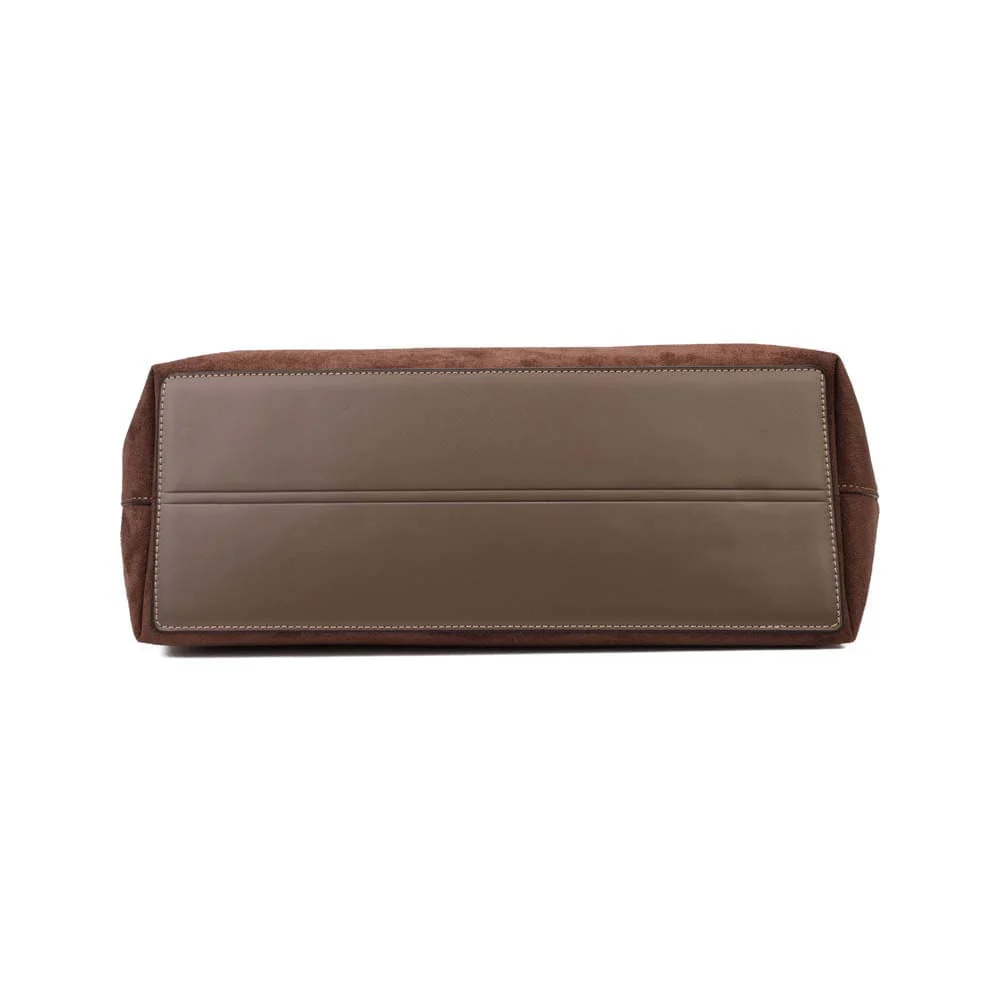 Bolsa Shopper Camurça Marrom - vista 6 de 7
